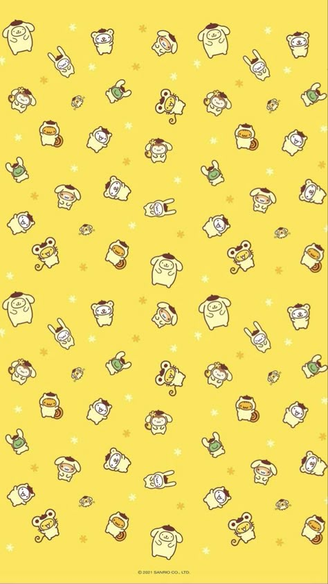 Pompurin Wallpaper, Sanrio Cute Wallpaper, Rilakuma Wallpapers, Etsy Wallpaper, Pom Purin, Sanrio Wallpapers, Pom Pom Purin, My Melody Kuromi, Sanrio Wallpaper