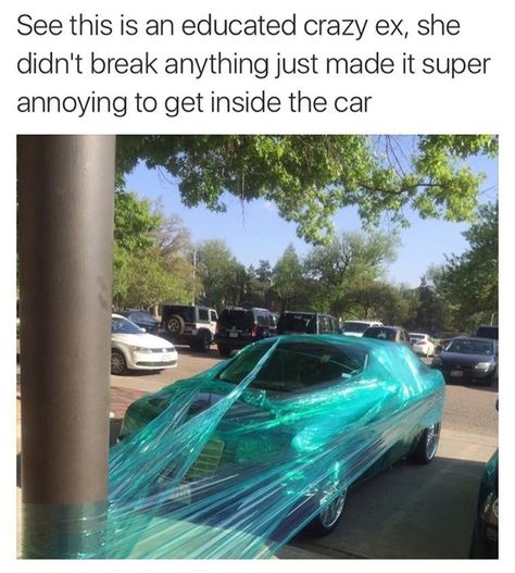 Yard Pranks, Funny Ex Memes, Ex Memes, Evil Pranks, Prank Ideas, Funny Twitter Posts, Senior Pranks, April Fools Pranks, Crazy Ex