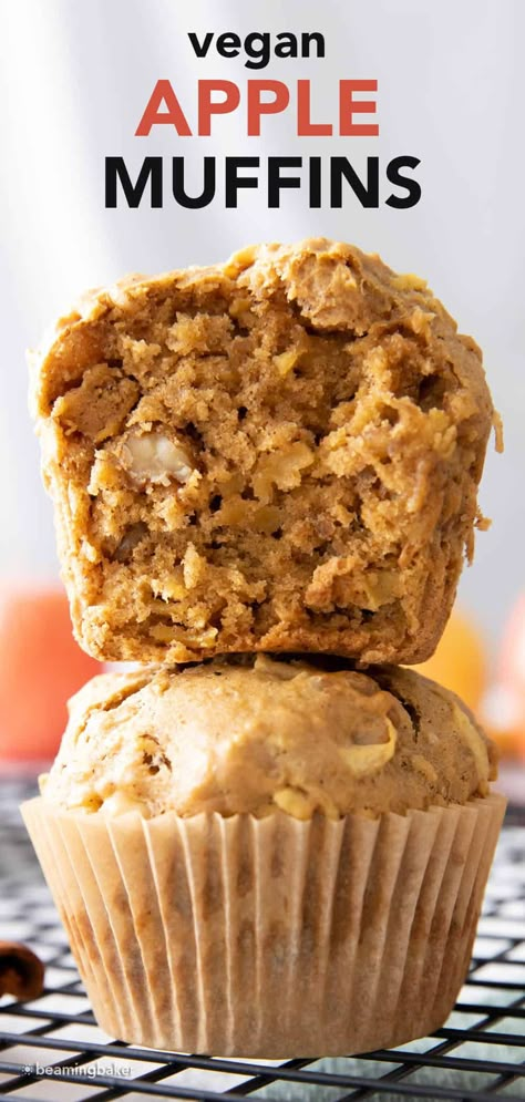 Oat Flour Apple Cinnamon Muffins, Apple Vegan Muffins, Healthy Vegan Apple Muffins, Vegan Apple Oat Muffins, Vegan Apple Oatmeal Muffins, Vegan Apple Muffins Easy, Apple Oat Flour Muffins, Vegan Apple Cinnamon Muffins, Vegan Oatmeal Muffins