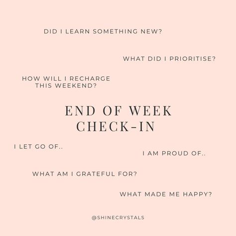 End of week check-in Delusion Week, End Of Week Check In, End Of The Week Check In, Weekly Check In, End Of Week Journal Prompts, Bookstagram Content, Group Therapy Ideas, Week Journal, Facebook Engagement Posts