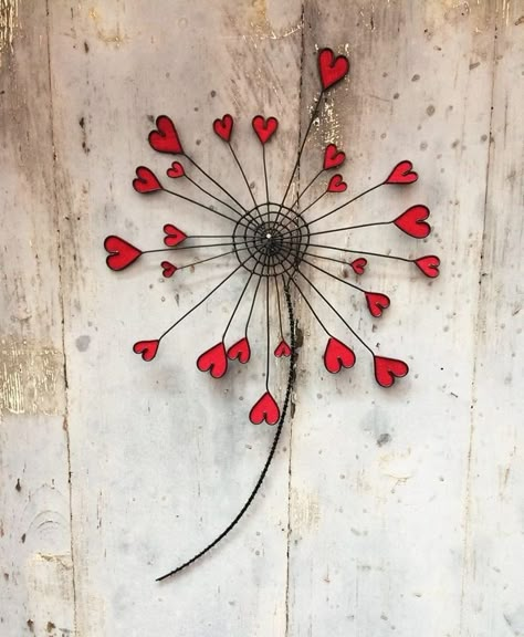 L'art Du Vitrail, Wire Art Sculpture, Fleurs Diy, Wire Craft, Metal Tree Wall Art, Wire Flowers, Stained Glass Flowers, Deco Boheme, Wire Sculpture