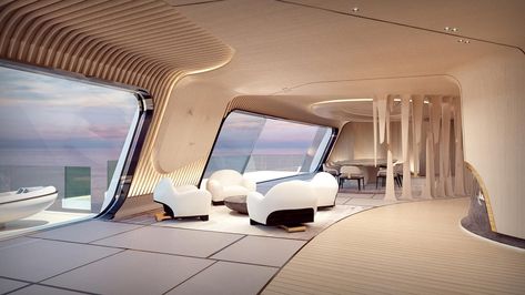 Sketchup Warehouse, Futuristic Interior Design, Luxury Yacht Interior, Yacht Interior Design, Spaceship Interior, Futuristic Home, Yacht Interior, Futuristic Interior, Luxury Yacht