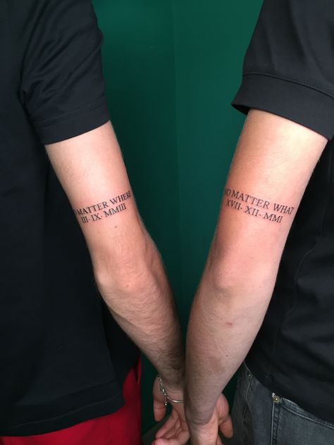 brothers tattoo Brother Hood Tattoo, Band Of Brothers Tattoo, Bro Tattoos Friends, Brother Tattoo Ideas Guys, Brother Matching Tattoos, Matching Brother Tattoos For Men, Matching Tattoos Brothers, Brother Tattoos For Men, Brothers Tattoo For Men