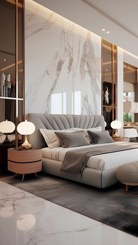 Luxurious Bed Design, Modern Luxury Bedroom Master Suite Interior Design, Modern Classical Bedroom, Gorgeous Bedrooms Luxury, Modern Luxury Bedroom Design Master Suite, Ultra Luxury Bedroom, Modern Luxurious Bedrooms Classy, Modern Bedroom Design Luxury, Rich Bedroom