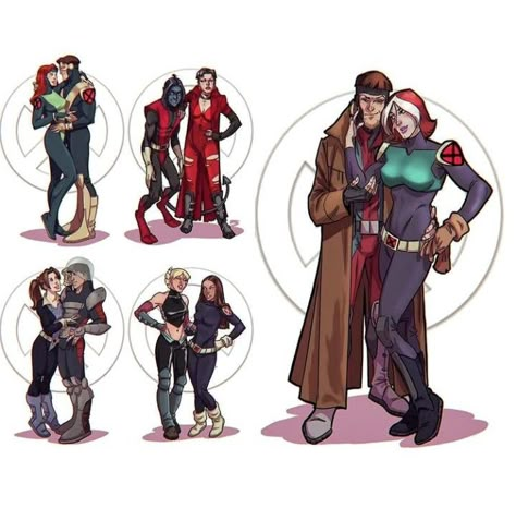 X Men Evolution Fanart, Jean Grey And Scott Summers, X Men Fanart, Rogue X Gambit, Gambit X Rogue, Gambit And Rogue, Xman Marvel, Gambit Marvel, Rogue X Men