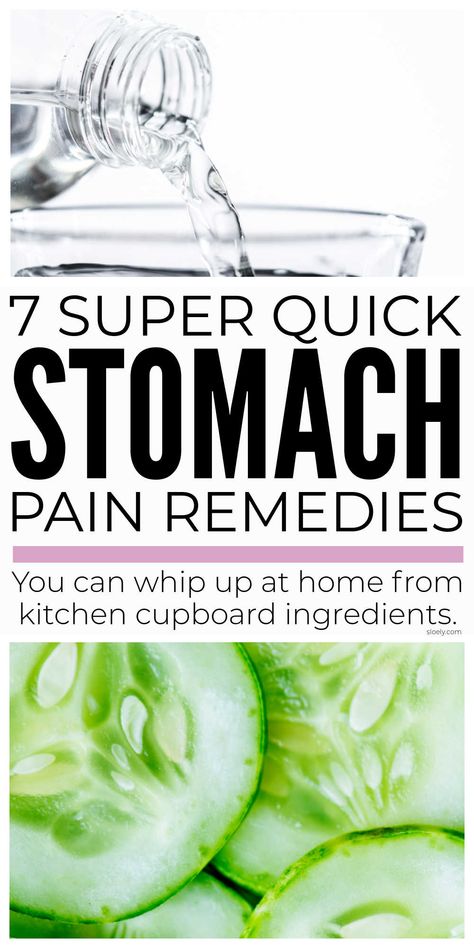 Super quick homemade stomach pain remedies you can make at home from natural ingredients you already have in your kitchen cupboard to relieve gas, reflux, indigestion, stomach ache and bloating fast. #stomachpain #stomachache #stomachrelief #stomachremedy #stomachremedies Remedies For Stomach Ache, Stomach Pain Remedies, Stomach Ache Remedy, Indigestion Relief, Indigestion Remedies, Stomach Remedies, Getting Rid Of Gas, Relieve Gas, Stomach Cramps