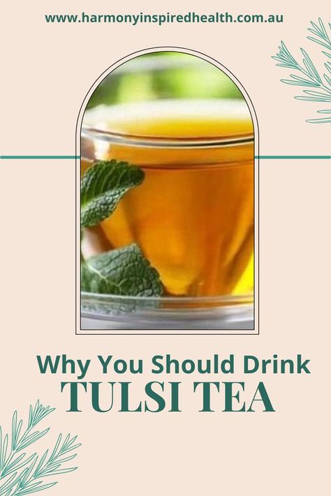 Why You Should Drink Tulsi Tea Tulsi Tea Benefits, Ayurveda Drinks, Tulsi Tea, Tulsi Plant, Ayurveda Recipes, Herb Garden Ideas, Plant Benefits, Tea Health Benefits, Sacred Plant