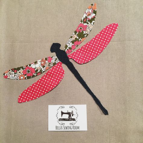 Applique Ideas Easy, Dragonfly Sewing Pattern, Applique Butterfly Pattern, Dragonfly Paper Piecing Pattern, Dragonfly Quilt Block, Felt Rabbits, Dragonfly Applique Pattern, Fabric Dragonfly, Dragonfly Applique