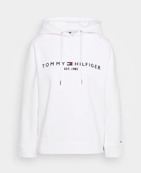 Tomy Hilfiger, Dream Wishlist, Tommy Hilfiger Hoodie, Tommy Hilfiger Sweatshirt, Me Aesthetic, Hoodie Material, Fashion Updates, White Hoodie, White Sweatshirt