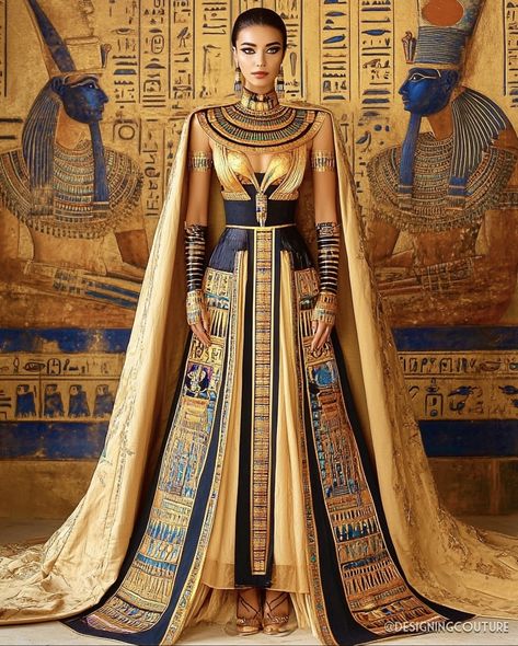 Egypt Fashion History, Ancient Egyptian Inspired Fashion, Cleopatra Photoshoot Inspiration, Egyptian Princess Dress, Egyptian Fantasy Clothes, Cleopatra Inspired Outfit, Egyptian Fashion Ancient, Egyptian Clothes Women, Ancient Egypt Fashion Queens