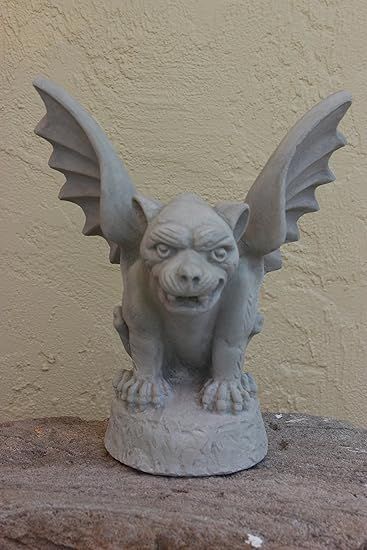 webstatue Winged Concrete Gargoyle Outdoor Garden Decor Sculpture Patio Gothic Medievel Guardian Ruins Aesthetic, Gothic Gargoyles, Fire Pits Outdoor, Garden Frogs, Concrete Statues, Cute Garden, Remote Control Helicopter, Outdoor Gazebo, Statues For Sale