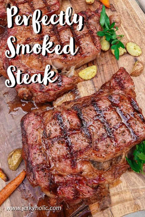 Steak On Gas Grill, Best Grilled Steak, Pellet Smoker Recipes, Grill Steak, Billy Parisi, Chef Billy Parisi, Pan Seared Steak, Smoked Recipes, Delicious Steak