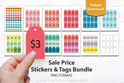 Sale Png, Hang Tag Design, Garage Sale Pricing, Price Sticker, Tag Template, Tag Design, Garage Sale, Garage Sales, Printer Paper