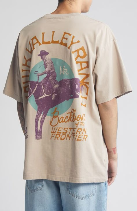 ID Supply Co Hawk Valley Ranch Cotton Graphic T-Shirt in Brown at Nordstrom, Size Large T shirt #tshirt t-shirt #t_shirt t shirts #tshirts t-shirts #t_shirts T shirt design #tshirtdesign T-shirt designs #t_shirtdesign T shirts designs #tshirtsdesigns 2.1143 Diamond Cross Ranch Shirt, Nature T Shirt, Pink Floyd Vintage, Western Tshirt, Camp Shirt Designs, Large T Shirt, Design Dragon, Free T Shirt Design, Western Graphic Tees