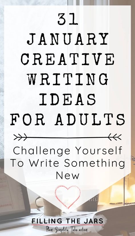 31 January Creative Writing Prompts for Adults {Challenge Yourself To Write Something New} January Writing Ideas, Writing Prompts For Adults, New Year Writing, January Journal Prompts, Winter Aesthetic Cozy, January Writing Prompts, Journal Writing Ideas, January Writing, Creative Writing Ideas