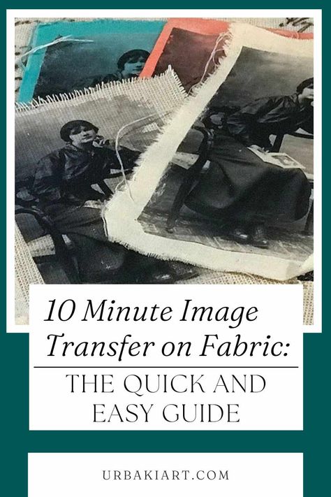 10 Minute Image Transfer on Fabric: The Quick and Easy Guide – Urbaki Art Photos On Fabric How To Put, How To Transfer Printed Image To Canvas, Ink Printing On Fabric, Diy Transfer Paper Shirt, Fabric Transfer Paper, Transfer Photos To Fabric, Diy Photo Transfer To Fabric, Transfer Images To Fabric, How To Put Photos On Fabric