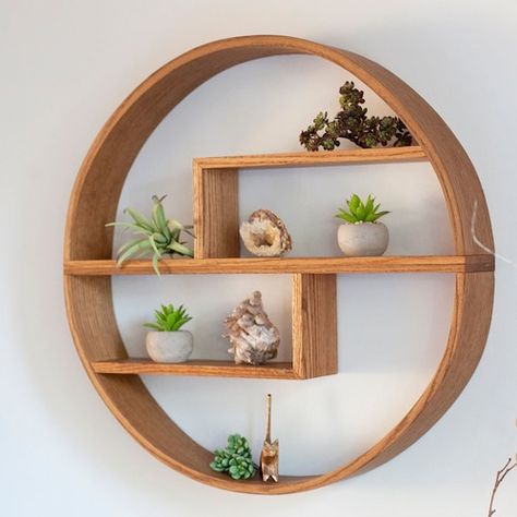 Round Shelves, Altar Shelf, Freestanding Deck, Outdoor Christmas Diy, Door Way, Round Shelf, Japanese Joinery, Modern Wall Shelf, Triangle Shelf