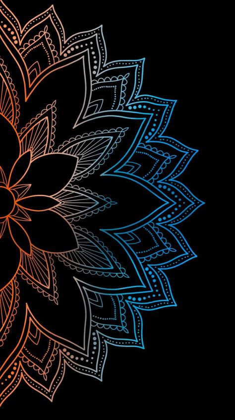 Mandala Black Background, Mandala In Black Background, Zen Phone Wallpaper, Dark Mandala Wallpaper, Mandala Wallpaper Backgrounds, Wallpaper Iphone Mandalas, Mandala Wallpaper Iphone, 8k Wallpaper Iphone, Wallpaper Iphone Ipad