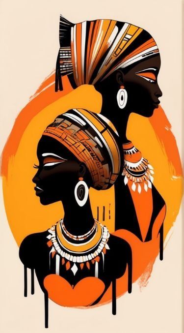 Modern Art Prints Artworks, Wallpaper For Your Room, African Abstract Art, African Portraits Art, African Drawings, Magic Wallpaper, African Art Projects, Africa Art Design, Best Paintings