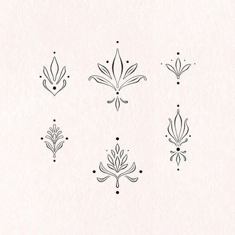 Boho Tattoos, Ornamental Tattoo, Small Hand Tattoos, Minimalist Tattoos, Dainty Tattoos, Subtle Tattoos, Spine Tattoos, Elegant Tattoos, Little Tattoos