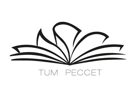 TUM PECCET creative book club on Behance Literature Logo, Ex Libris Design Ideas, Library Logo Design, Quran Logo, Open Book Logo, Book Club Logo, Book Logo Design, Logo Rebranding, 9 Muses