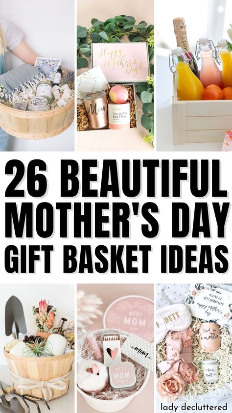 20 Beautiful Mother's Day Gift Basket Ideas Mother’s Day Gift Baskets, Mother’s Day Gifts Baskets, Gift Baskets Aesthetic, Mothers Day Care Package, Hairstyles Behind The Ears, Guest Gift Basket, Gift Baskets For Her, Mothers Day Basket, Mom Brunch