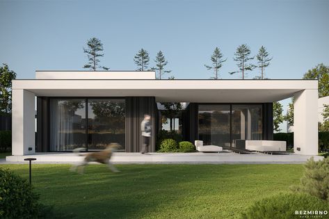 Family House Exterior, Modern Bungalow House, Minimal House Design, Modern Bungalow, Bungalow House Design, Bungalow House, Residential House, Minimalist Architecture, House Architecture Design