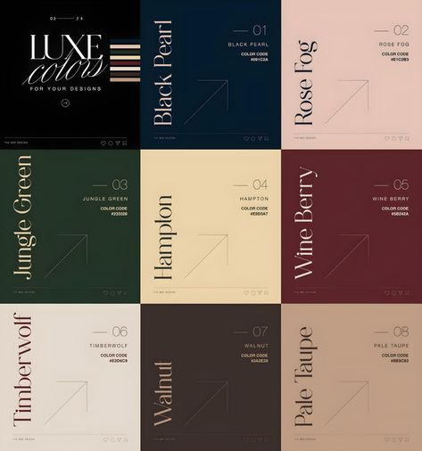 Art Gallery Color Palette, Navy Brand Color Palette, Old Money Color Palette Combo, Elegance Color Palette, Expensive Color Palette, Luxury Brand Colours, Old Money Aesthetic Color Palette, Luxury Green Color Palette, Old Money Wedding Color Palette