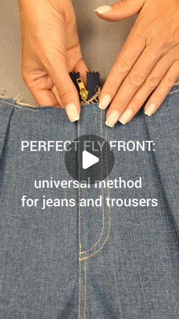 Sew Jeans Pattern, Fly Front Zipper Tutorials, Jeans Pattern Sewing, Zipper Tutorial, Sewing Jeans, Trousers Details, More Confidence, Sewing Instructions, Patterned Jeans