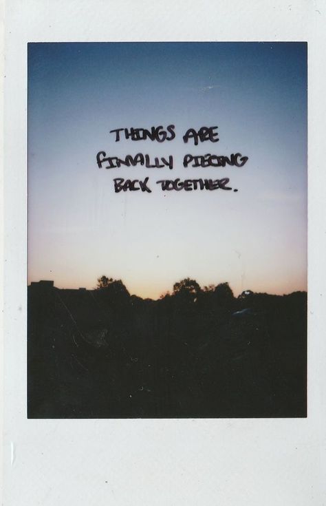 we are okay Polaroid Quotes Aesthetic, Quotes Aesthetic Friends, Polaroid Quotes, Polaroid Photography, Photo Polaroid, Aesthetic Friends, Polaroid Photo, Piece By Piece, Polaroid Pictures