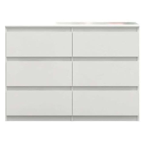 afterfurniture.com White Gloss Drawer Fronts and Top With Matt White Sides 6 Drawers All Drawers on Smooth Glide Metal Runners Flat Packed Size: Width 110cm, Height 79.9cm, Depth 42.2cm Also Available in White Gloss Chest Of Drawers Modern, Bedroom Must Haves, Hope Chests, Wide Chest Of Drawers, White Drawers, 6 Drawer Chest, Dresser Chest, Matching Furniture, Modern Bedroom Furniture