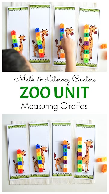 Animals In The Zoo Preschool, Zoo Themed Art For Preschool, Zoo Animal Literacy Activities Preschool, Math Zoo Activities Preschool, Jungle Animals Math Activities, Zoo Animal Learning Activities, Animal Number Activities Preschool, Animal Prek Activities, Jungle Theme Montessori