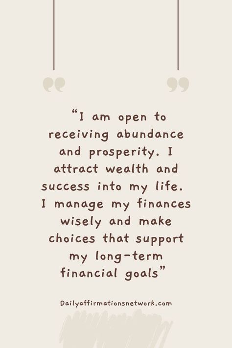 Open yourself to the flow of abundance and prosperity. By attracting wealth and success, and managing your finances wisely, you lay the foundation for long-term financial stability. This affirmation encourages a prosperous mindset and wise decision-making. Stability Affirmations, Attracting Wealth, Self Concept, Financial Stability, Attract Wealth, Financial Goals, Affirmations, Finance, Encouragement