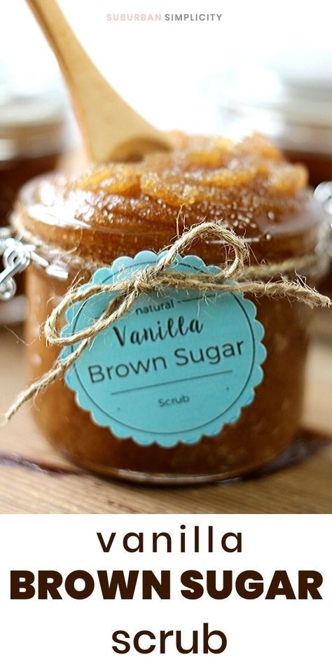 Brown Sugar Scrub Recipe, Sugar Wax Recipe Diy, Vanilla Brown Sugar Scrub, Body Scrub Homemade Recipes, Sugar Wax Recipe, Diy Sugar Scrub Recipe, Diy Body Scrub Recipes, Brown Sugar Scrub, Silky Smooth Skin