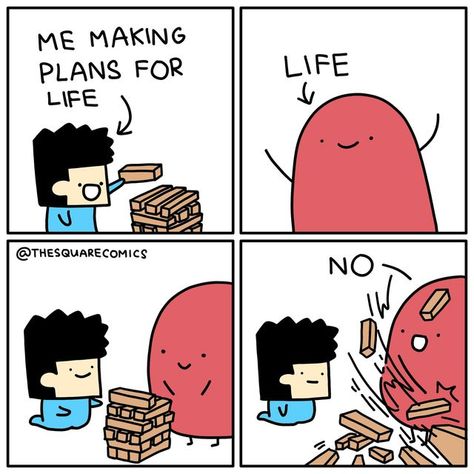 The Square Comics on Instagram: "plan
tees: bonappetees.shop 

#comic #life #meme #plan" Short Funny Stories, Short Comic, Instagram Plan, Perfect Squares, Short Comics, April 19, The Square, Funny Stories, Satire