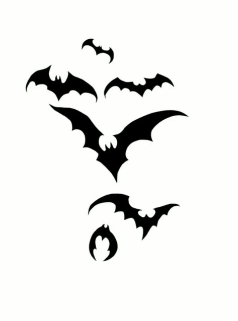 Bat Silhouette Tattoo, Bats Stencil, Bat Flash Tattoo, Bat Tattoo Stencil, Bat Wings Tattoo, Bat Tattoo Design, Bats Tattoo, Bat Stencil, Bats Tattoo Design