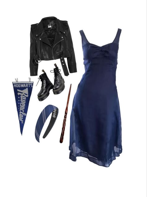 Ravenclaw Inspired Outfits, Ravenclaw Outfit Aesthetic, Princess Harry Potter, Harry Potter Ravenclaw Outfits, Hogwarts Dr Outfits, Ravenclaw Costume, Ravenclaw Room, Harry Potter Inspired Outfits, Harry Potter Uniform