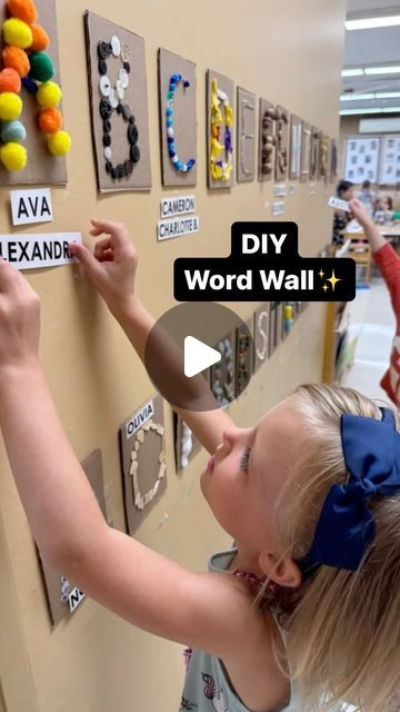 Elizabeth ✨ Preschool for You | DIY Word Wall✨ 

Why make your own word wall rather than purchasing pre made letters? Let me list the ways… the kids are taking an active... | Instagram Preschool Word Walls, Abc Wall Decor, Word Wall Kindergarten, Thema Letters, Childcare Ideas, Preschool Names, Abc Wall, Sensory Wall, Early Years Educator