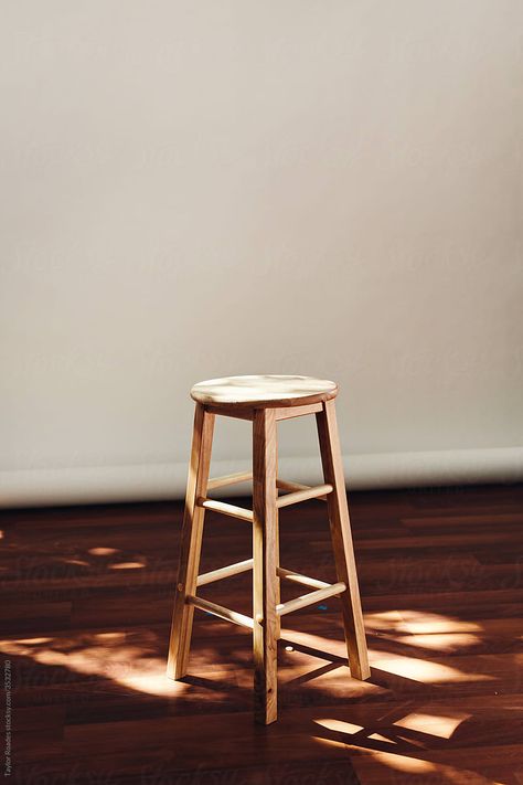 Stool In Photo Studio by Taylor Roades Photo Studio Interior, Photo Studio Design, Photography Studio Decor, Chair Photography, Diy Photography Props, Self Adhesive Wall Tiles, Art Nouveau Furniture, Studio Chairs, Adjustable Chairs