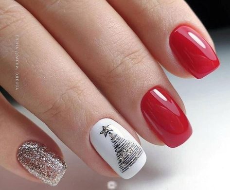 Artist Nails, Nail Art Noel, Tree Nails, French Manicure Nails, Long Nail Designs, Christmas Gel Nails, Christmas Nails Acrylic, Xmas Nails, Christmas Nail