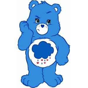 Silhouette Design Store: grumpy bear Grumpy Bear Care Bear, Kids Bedroom Wall Decals, Grumpy Care Bear, Care Bear Party, Kids Bedroom Boys, Grumpy Bear, Kids Bedroom Walls, Wall Decals For Bedroom, Hello Kitty Iphone Wallpaper