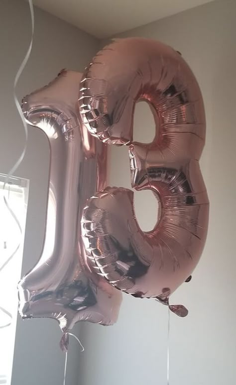 Big 13 Birthday Ideas, Pink 13 Balloons, 13 Birthday Background, Things To Do For Your 13 Birthday, Birthday 13 Year, Birthday Photoshoot Ideas 13 Yrs, Birthday 13 Aesthetic, Birthday 13 Ideas, Turning 13 Birthday Ideas