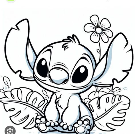 Disney Stitch Tattoo, Stitch Coloring, Stitch Coloring Pages, Stitch Tattoo, Arte Doodle, Lilo And Stitch Drawings, Stitch Drawing, Lilo Y Stitch, Disney Colors