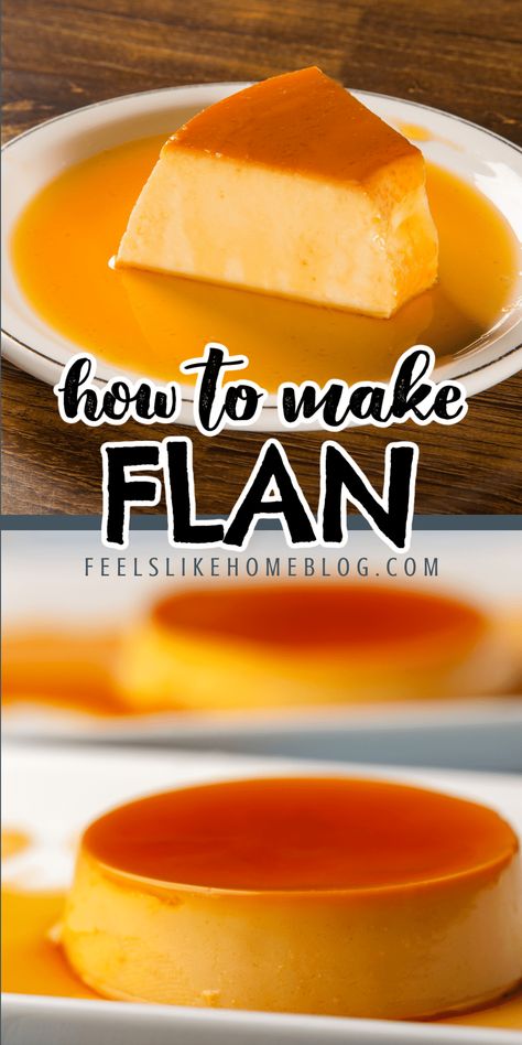 Homemade Flan Recipe, Best Flan Recipe, Caramel Baking, Simple Winter Nails, Caramel Custard Recipe, How To Make Flan, Flan Recipe Easy, Caramel Custard, Caramel Flan