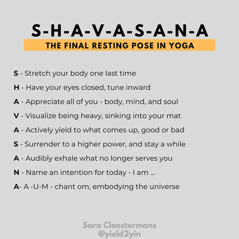 "Shavasana" or corpse pose may be the EASIEST pose there is from a technical perspective ... after all, all you do is lie there! Yet so many people feel like it is the HARDEST pose to maintain. Since you exert zero energy, you're doing nothing "productive" in the traditional sense. You're not burning calories or building muscle or gaining flexibility. You are simply BEING.
#shavasana #savasana #corpsepose #yoga #yogi #yinyoga #meditationpractice #restorativeyoga #yogalove #yogajourney #yield2yin Shavasana Pose Yoga, Savasana Benefits, Shavasana Pose, Rest And Digest, Yoga Terms, Yoga Thoughts, Yoga Words, Power Yoga Workout, Yoga Teacher Resources