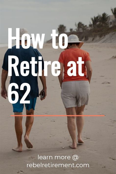 This is How to Retire at 62 Retirement Planning Finance, Social Security Benefits Retirement, Retirement Budget, Retirement Finances, Retirement Activities, Retirement Money, Estate Planning Checklist, Retirement Strategies, Retirement Lifestyle