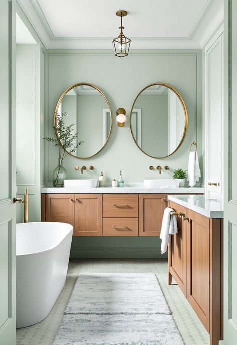 Green Bathroom Decor Jade Bathroom Ideas, Jade Green Bathroom, Light Green Bathroom Ideas, Pale Green Bathroom, Green Bathroom Decor Ideas, Sea Green Bathrooms, Light Green Bathrooms, Green Bathroom Decor, Adventurous Design