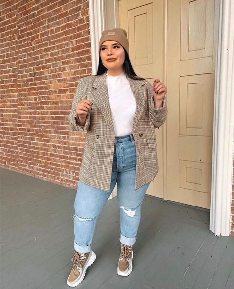 Autumn Outfits Curvy, Curvy Casual Outfits, Outfits Gorditas, Plus Size Winter Outfits, Outfit Curvy, Plus Size Looks, Plus Size Fall Outfit, Outfits Curvy, Plus Size Fall Fashion