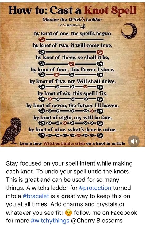 Lost And Found Spell, Knot Magic Spells, Knot Magic, Money Spells Magic, Pagan Spells, Magic Knot, Paganism Spells, Spells Magic, Wiccan Magic