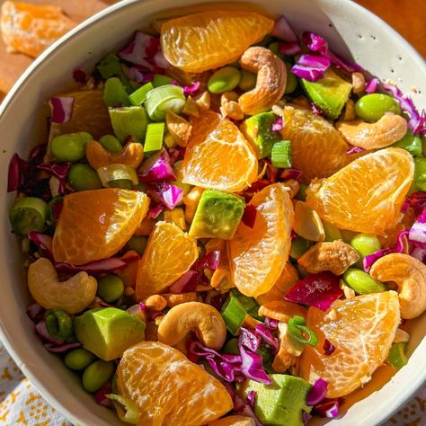 Sumo Citrus Salad, Vegan Salad Ideas, Sumo Citrus, Nutritious Salads, Curry Dressing, Spring Salads, Vegan Salad Dressing, Salads Dressing, Protein Salad